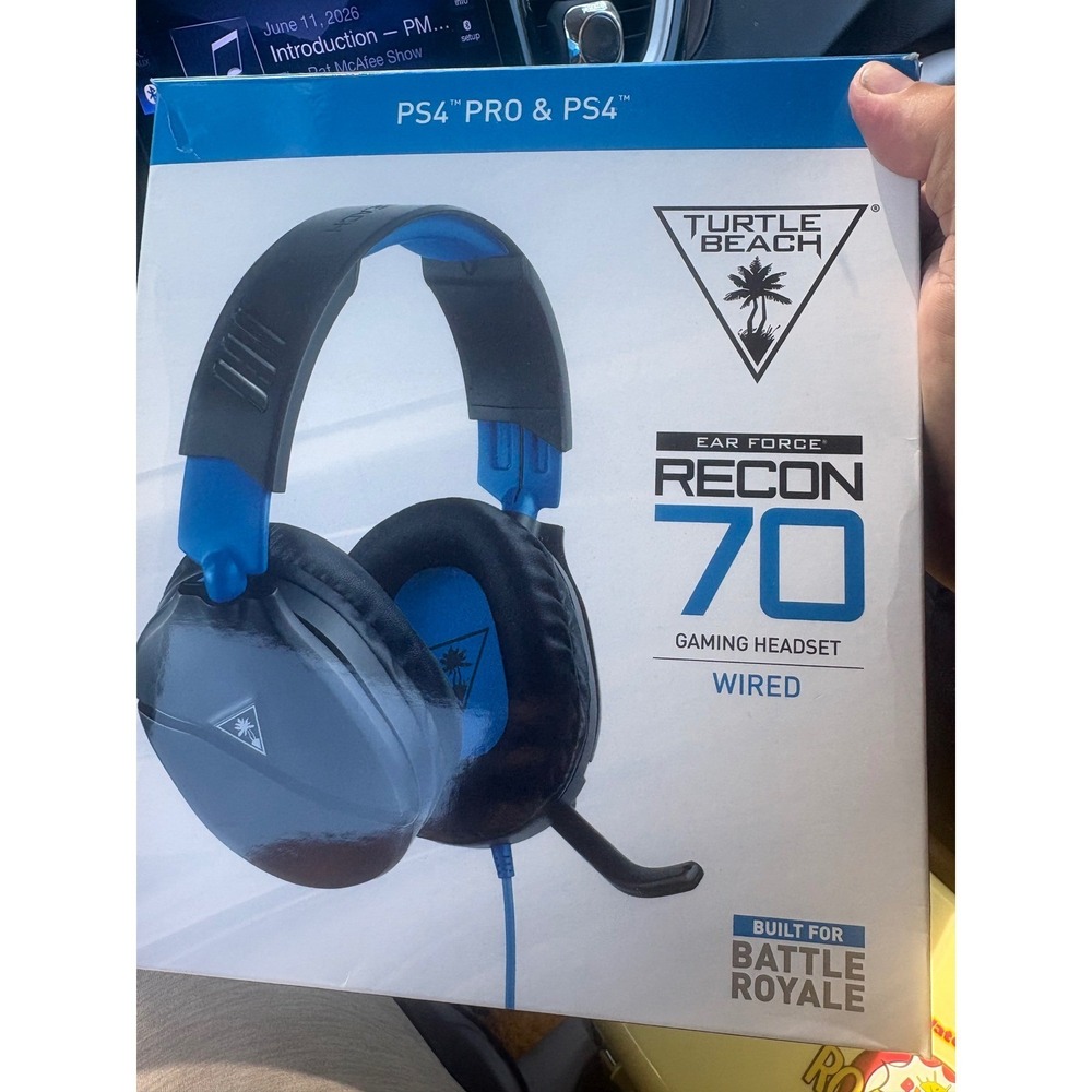 Turtle Beach Ear Force Recon 70 Wired Gaming Headset PS4 PS5 Xbox PC Blue Black